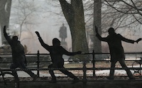 people doing tai chi in park